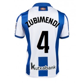 Pánské fotbalový oblečení Real Sociedad Martin Zubimendi #4 Domácí košile 2024-25 Krátkým Rukávem